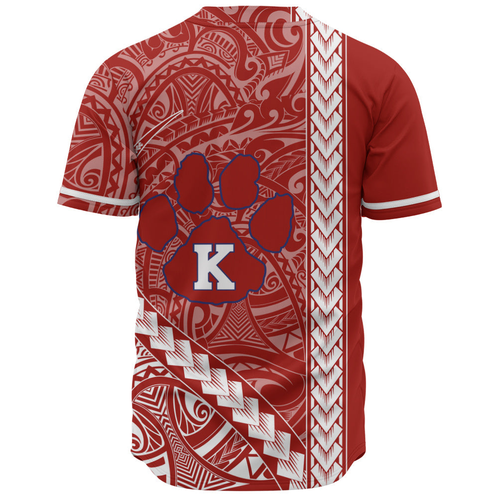 Keaʻau High School Baseball Shirt Tribal Polynesian Pride Style