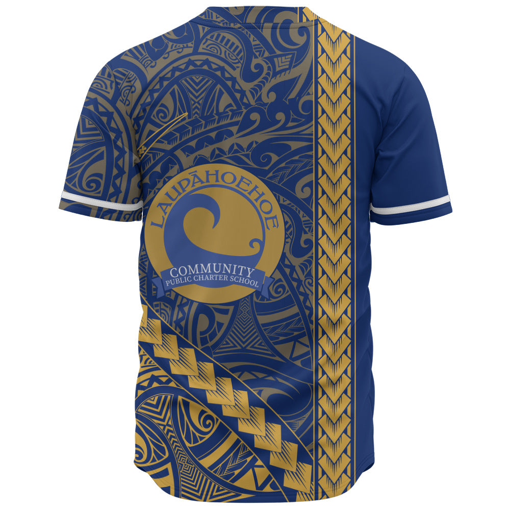 Laupāhoehoe Community Public Charter School Baseball Shirt Tribal Polynesian Pride Style