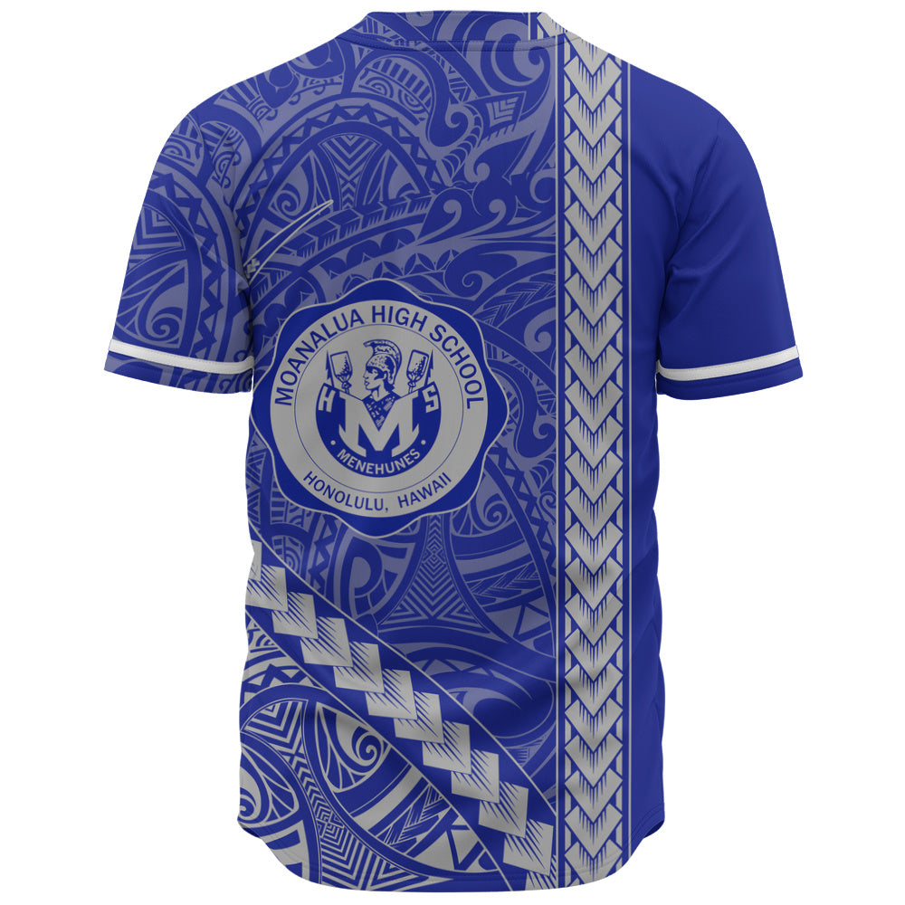 moanalua high school Baseball Shirt Tribal Polynesian Pride Style