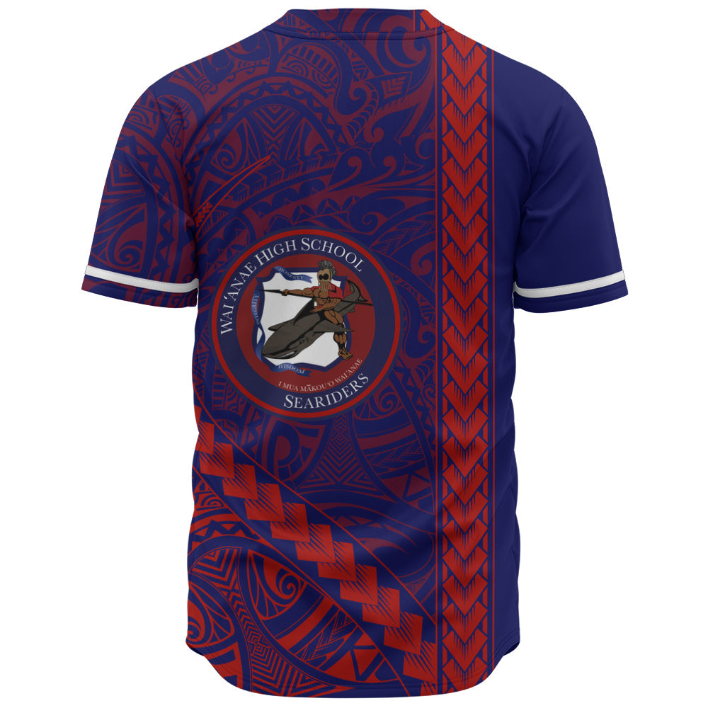 Waianae High School Baseball Shirt Tribal Polynesian Pride Style