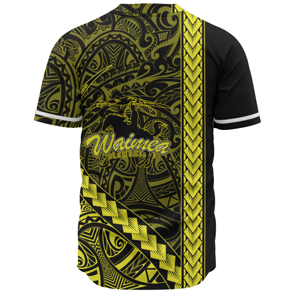 Waimea Elementary School Baseball Shirt Tribal Polynesian Pride Style