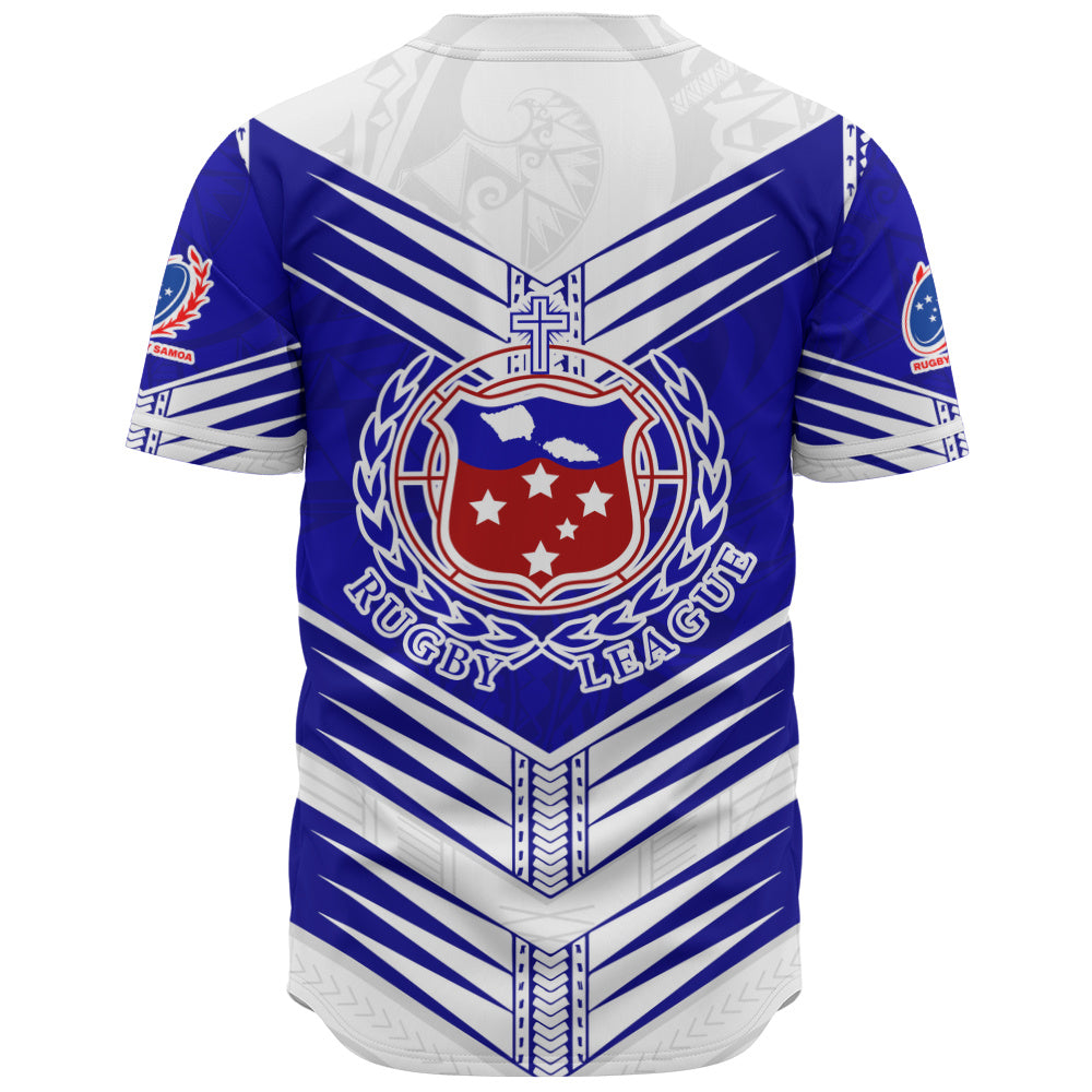 Samoa Baseball Shirt Toa Samoa Rugby Polynesian Tribal Pride Style