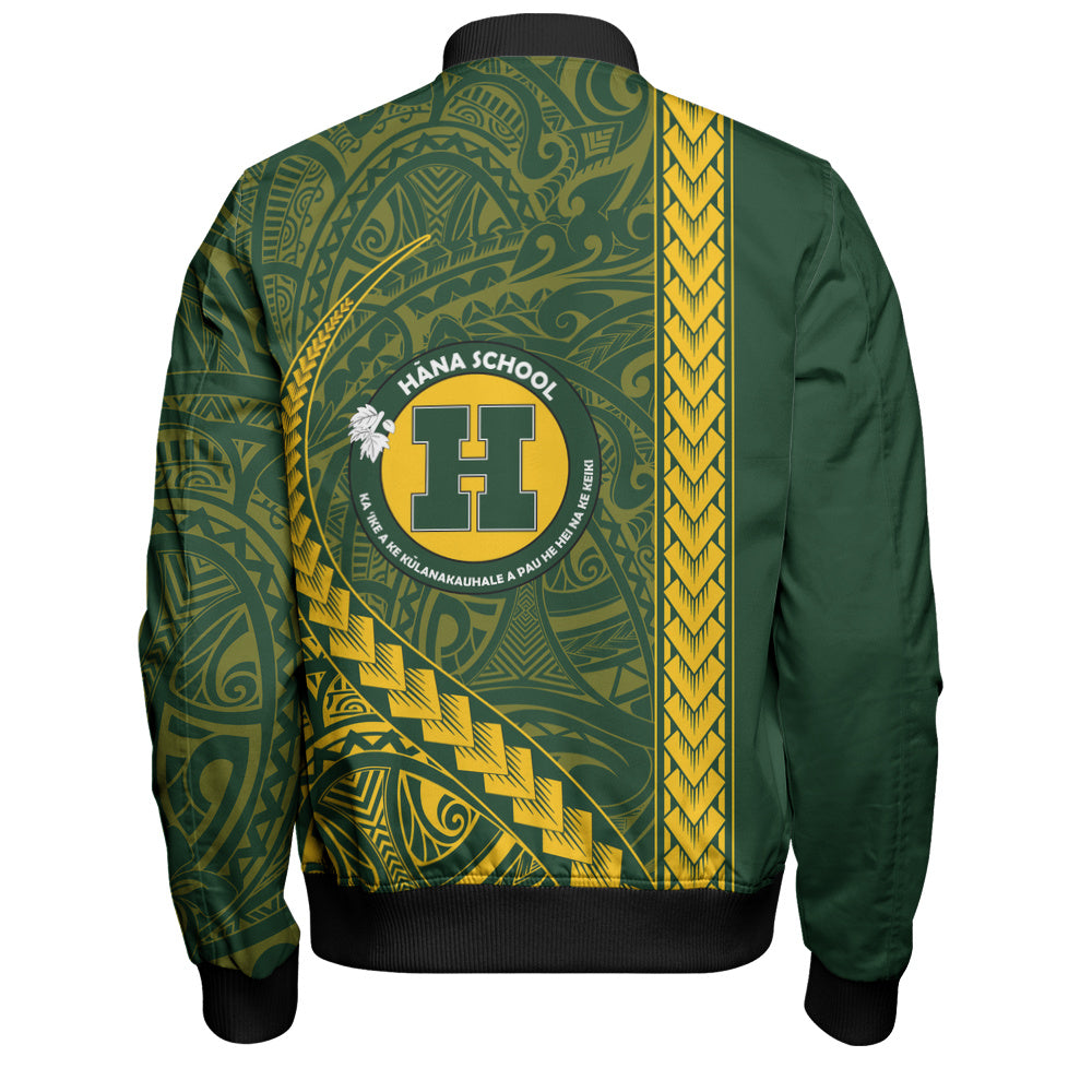 Hana High and Elementary School Bomber Jacket Tribal Polynesian Pride Style