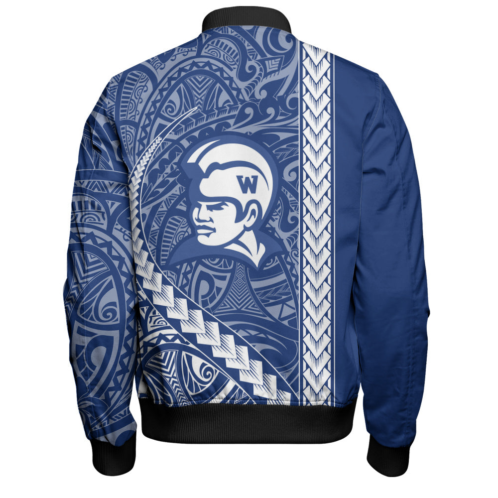 Waimea High School Bomber Jacket Tribal Polynesian Pride Style