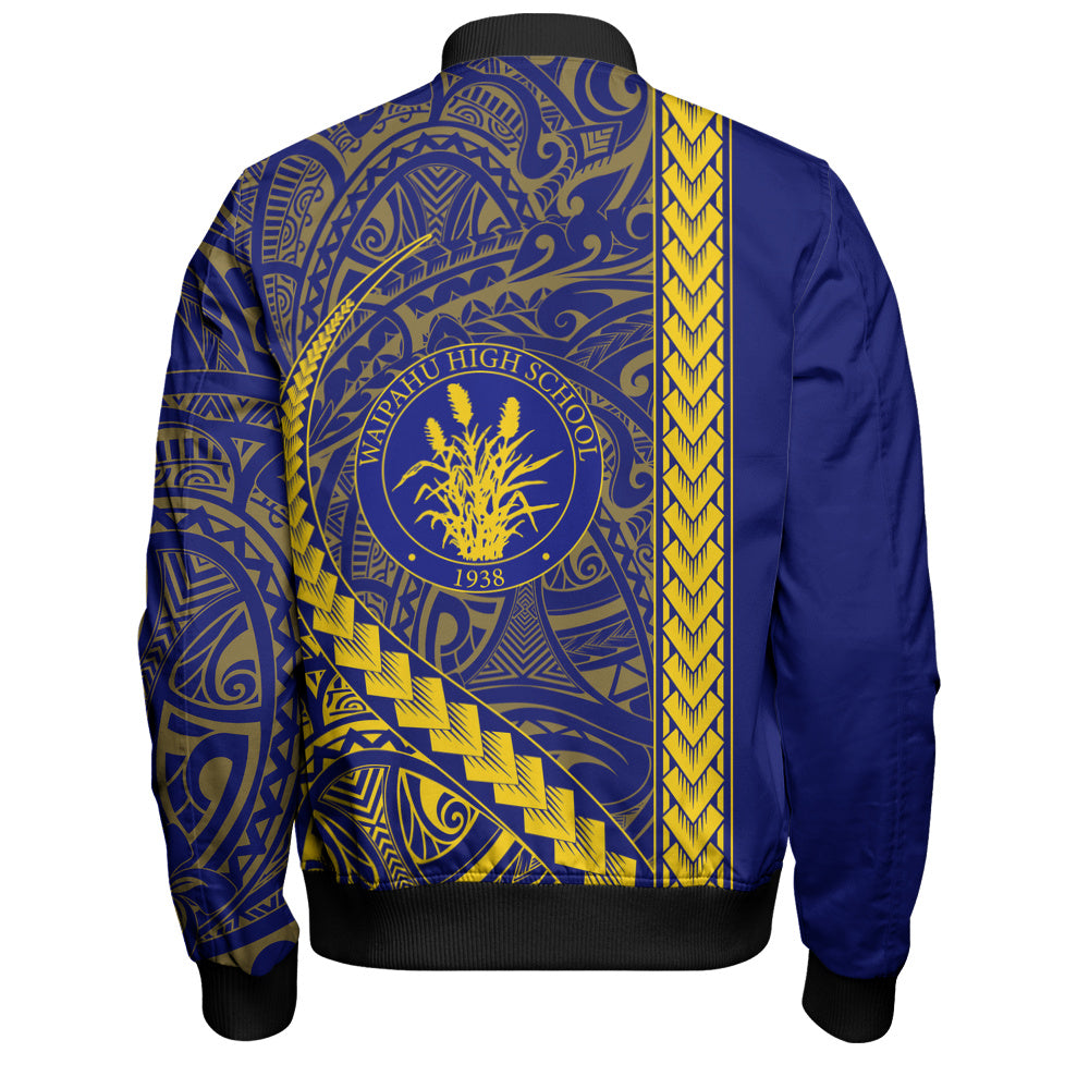 Waipahu High School Bomber Jacket Tribal Polynesian Pride Style