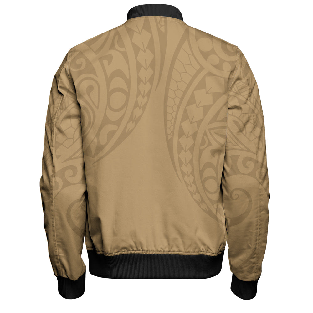 Philippines Filipinos Bomber Jacket Kakau Style Golden