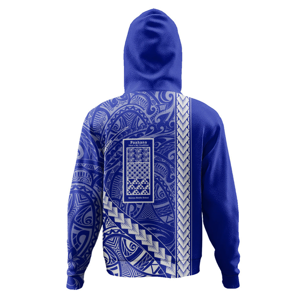 Waimea Middle Public Conversion Charter School Hoodie Tribal Polynesian Pride Style
