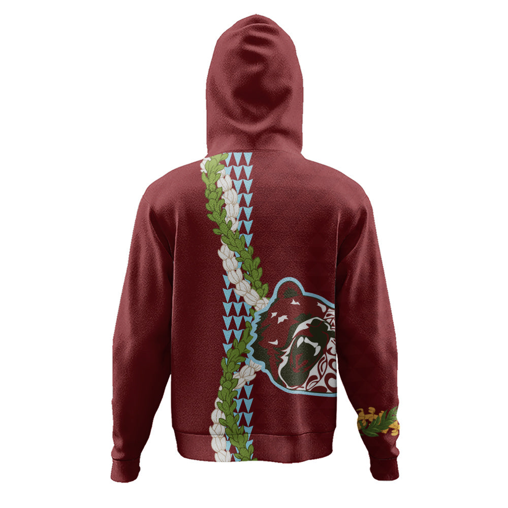 Henry Perrine Baldwin High School Hoodie Puakenikeni Maile Flower Lei