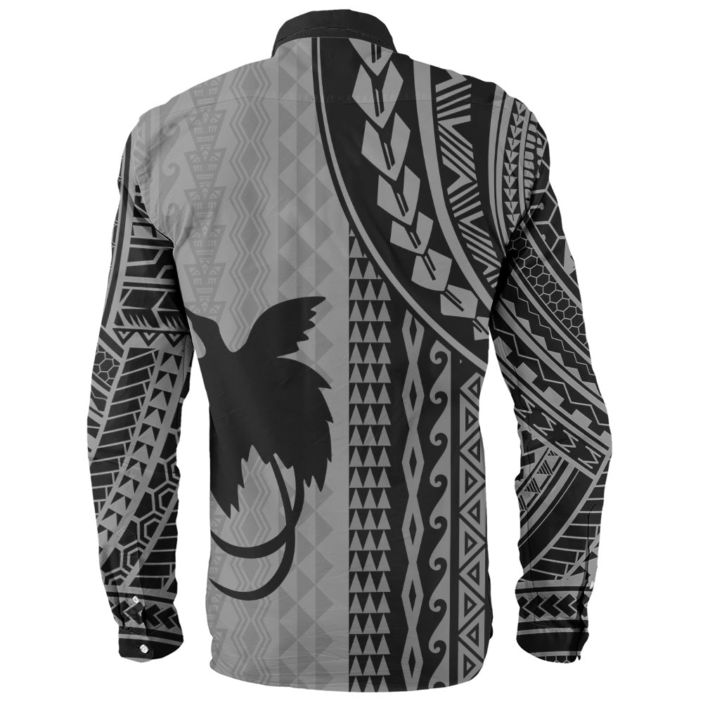 Papua New Guinea Long Sleeve Shirt Polynesian Tattoo