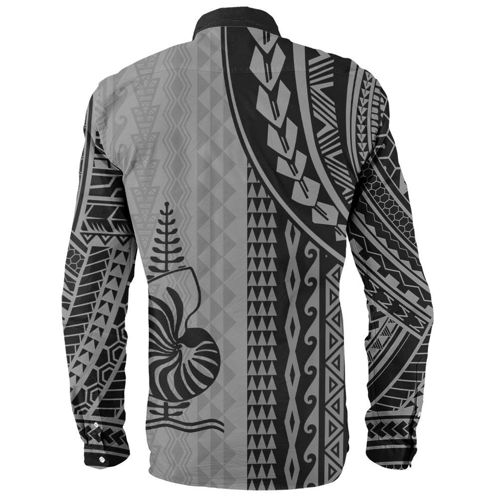 New Caledonia Long Sleeve Shirt Polynesian Tattoo
