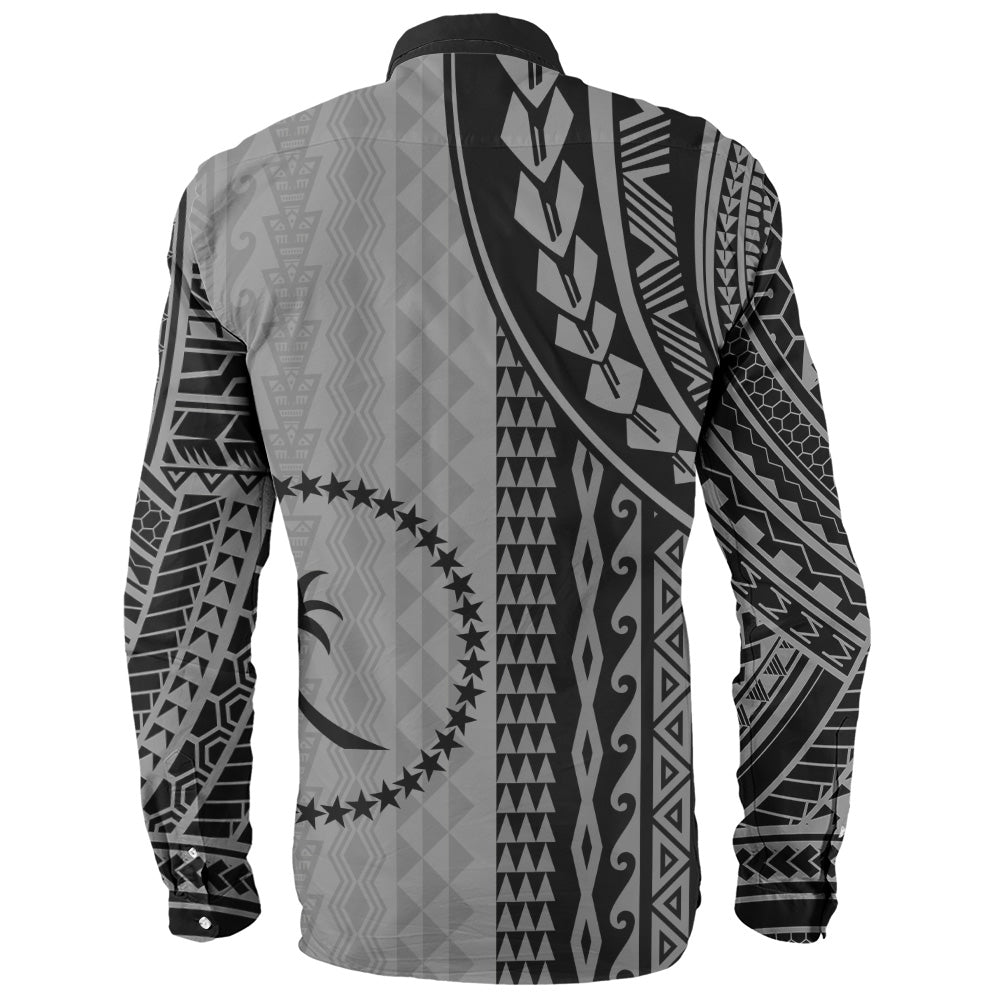 Chuuk State Long Sleeve Shirt Polynesian Tattoo