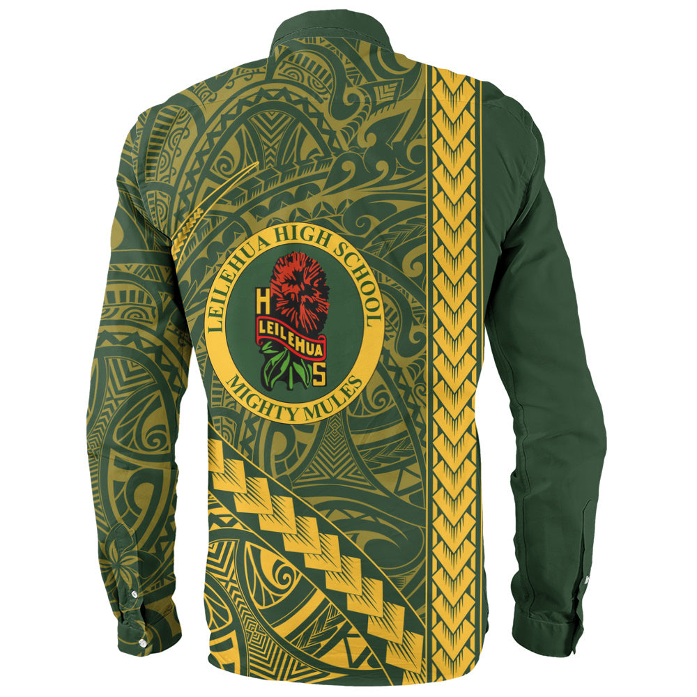 Leilehua High School Long Sleeve Shirt Tribal Polynesian Pride Style