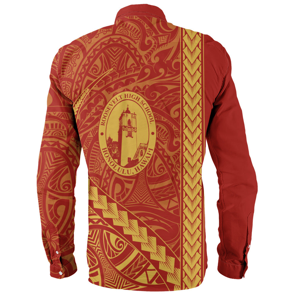President Theodore Roosevelt High School Long Sleeve Shirt Tribal Polynesian Pride Style