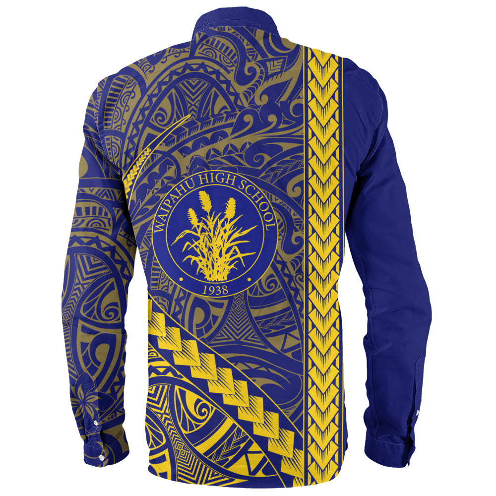 Waipahu High School Long Sleeve Shirt Tribal Polynesian Pride Style