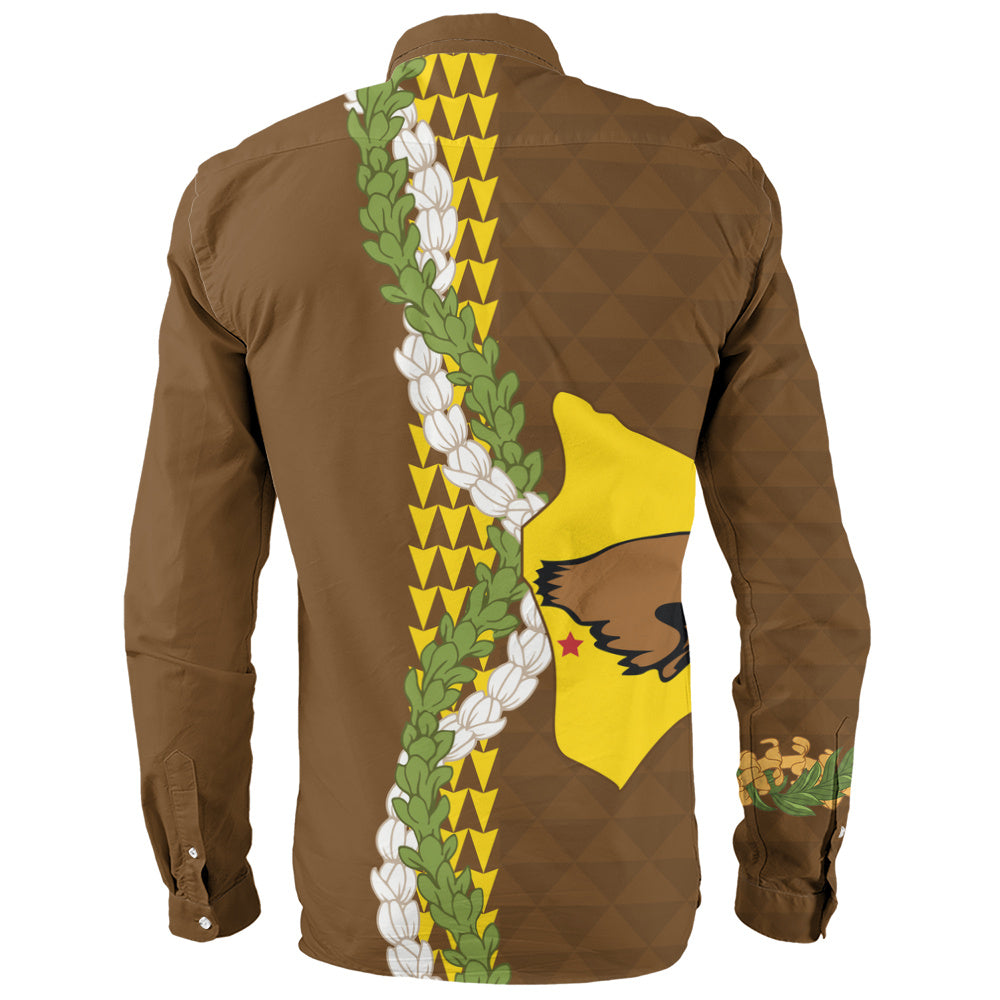 ke kula o ehunuikaimalino Long Sleeve Shirt Puakenikeni Maile Flower Lei