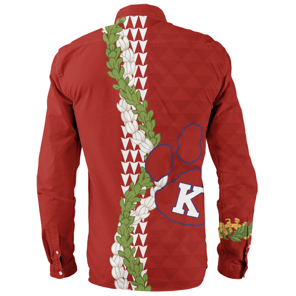 Keaʻau High School Long Sleeve Shirt Puakenikeni Maile Flower Lei