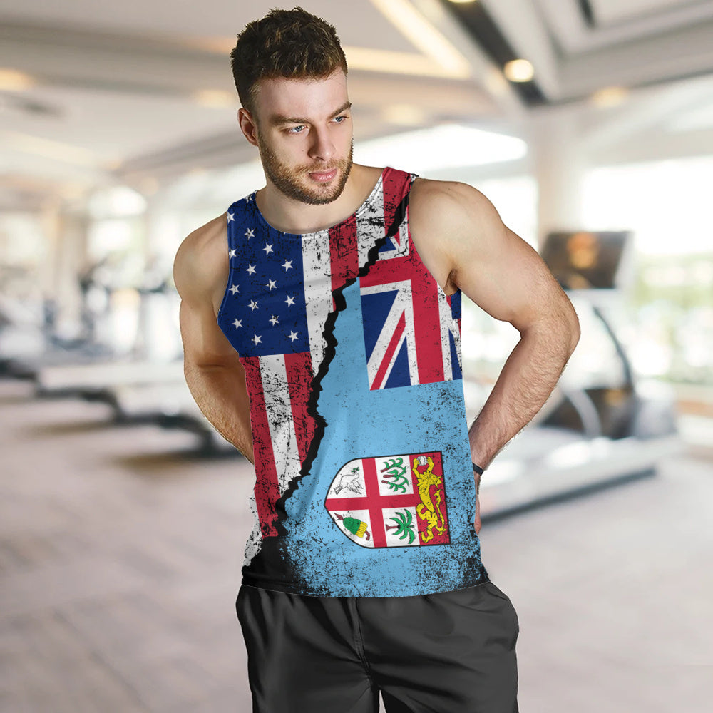 Fiji Tank Top Fijian American Unity Style
