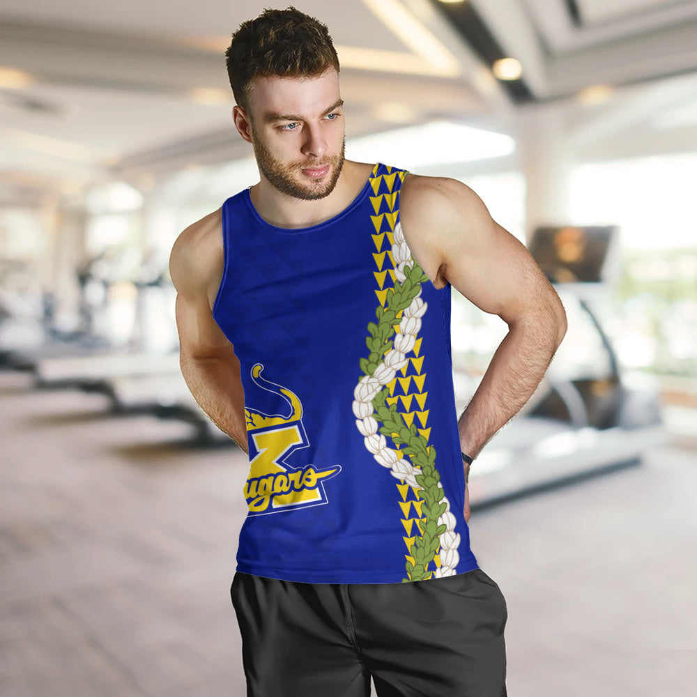 Henry J. Kaiser High School (Hawaii) Tank Top Puakenikeni Maile Flower Lei