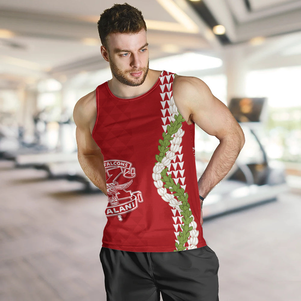 Kalani High School Tank Top Puakenikeni Maile Flower Lei