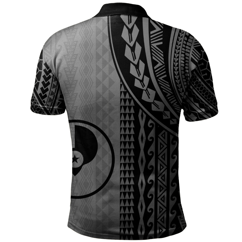 Yap State Polo Shirt Polynesian Tattoo