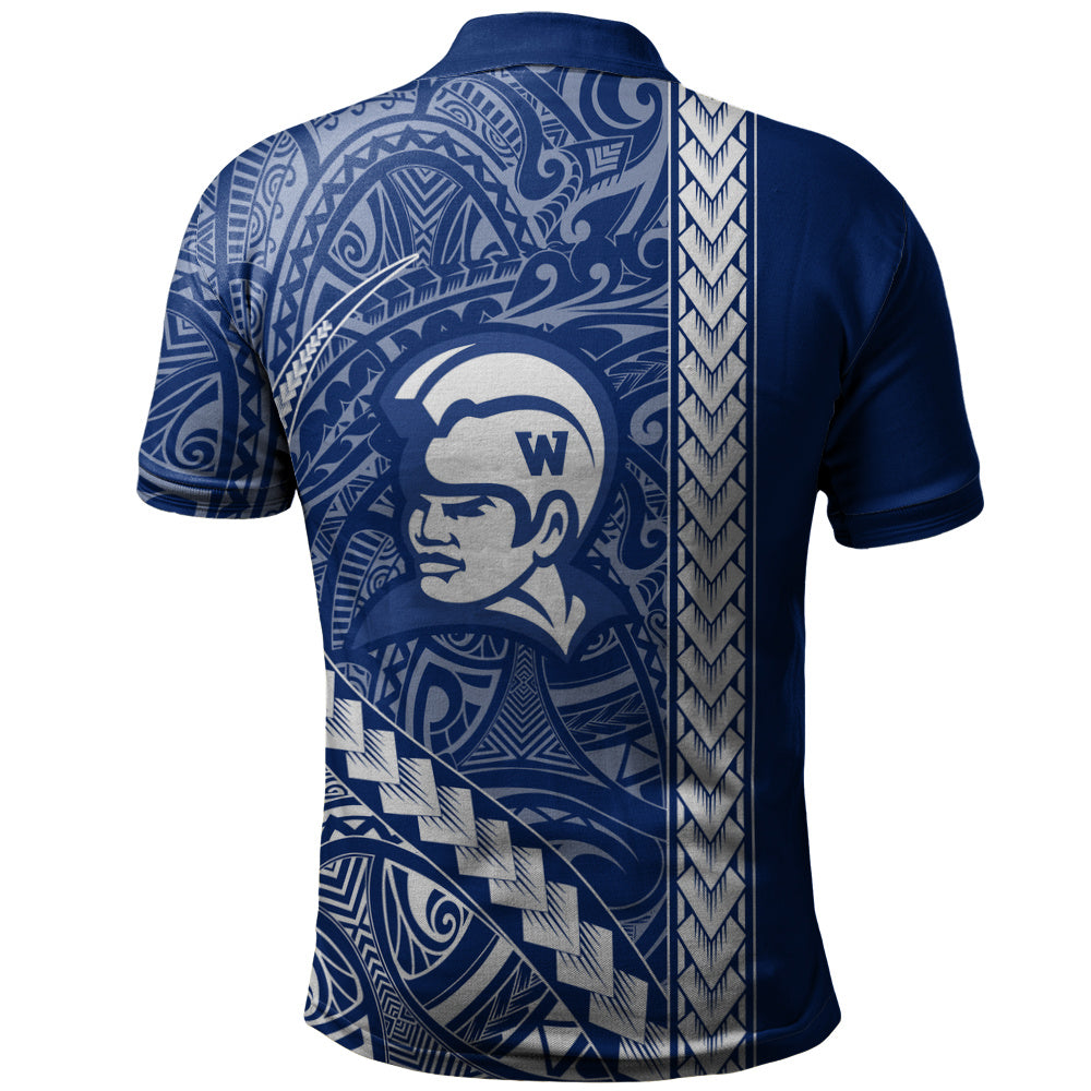 Waimea High School Polo Shirt Tribal Polynesian Pride Style