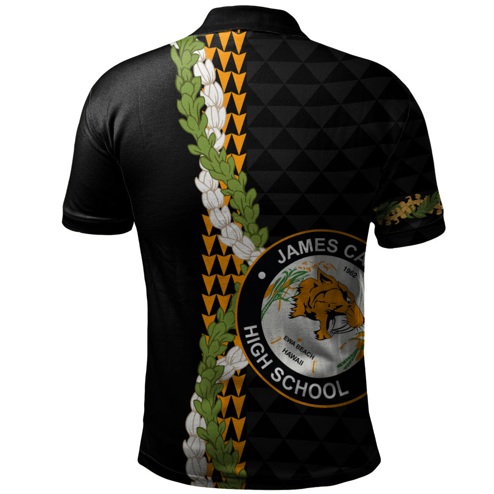 James Campbell High School Polo Shirt Puakenikeni Maile Flower Lei