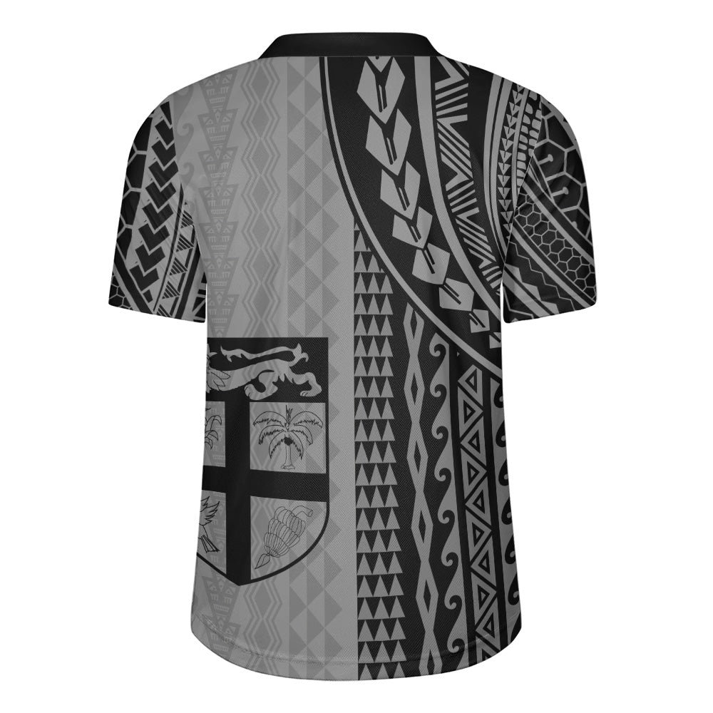 Fiji Rugby Jersey Polynesian Tattoo