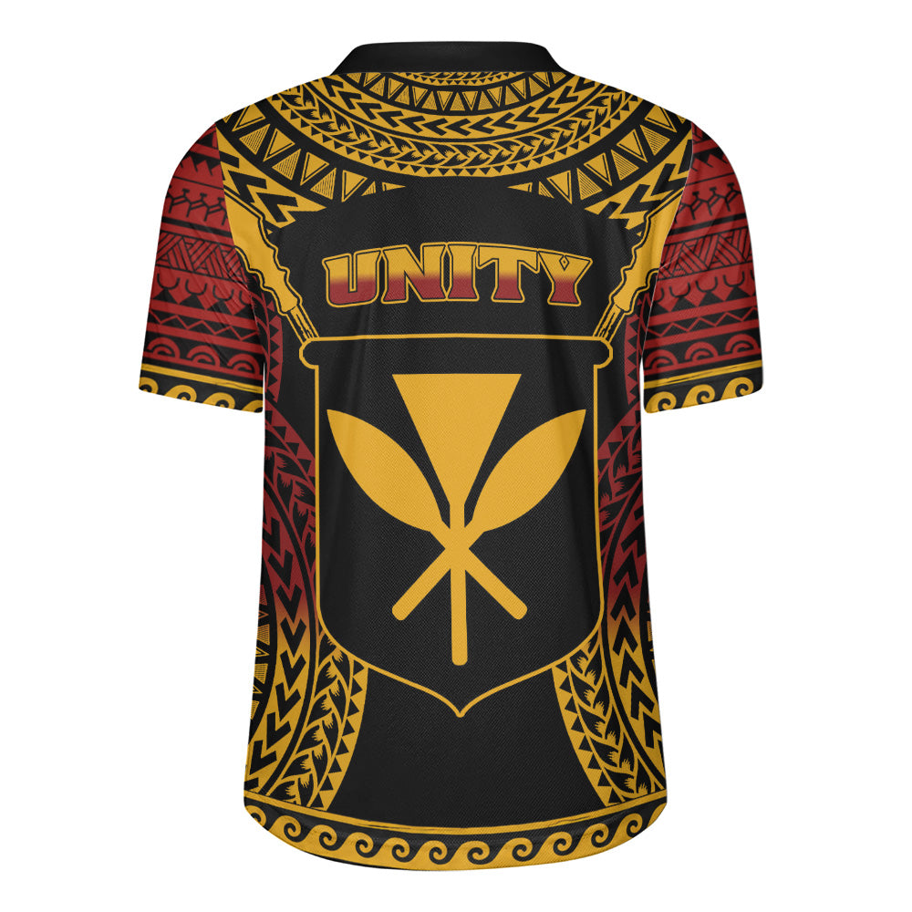 Hawaii Rugby Jersey King Kamehameha Unity Kanaka Maoli Tribal Style