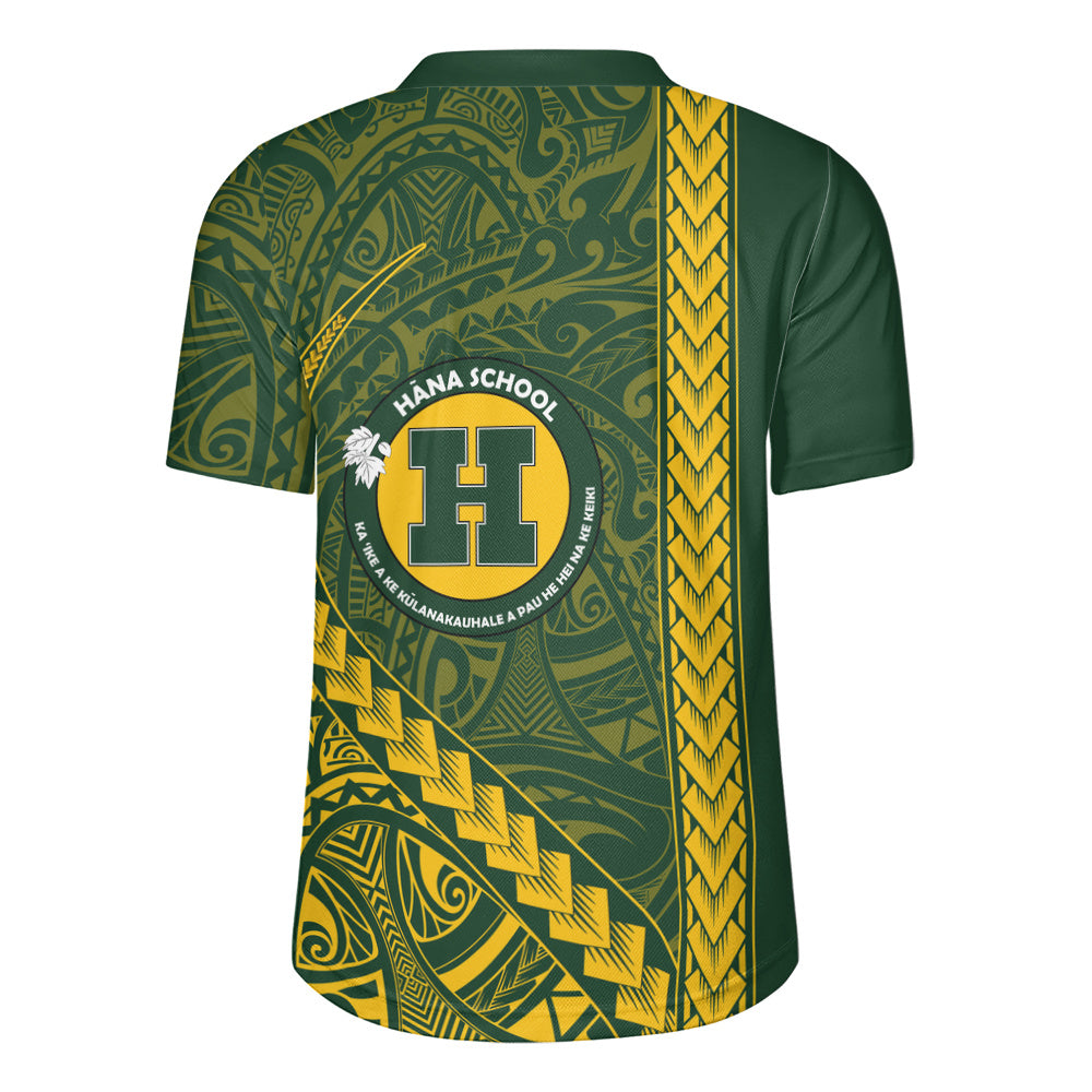 Hana High and Elementary School Rugby Jersey Tribal Polynesian Pride Style