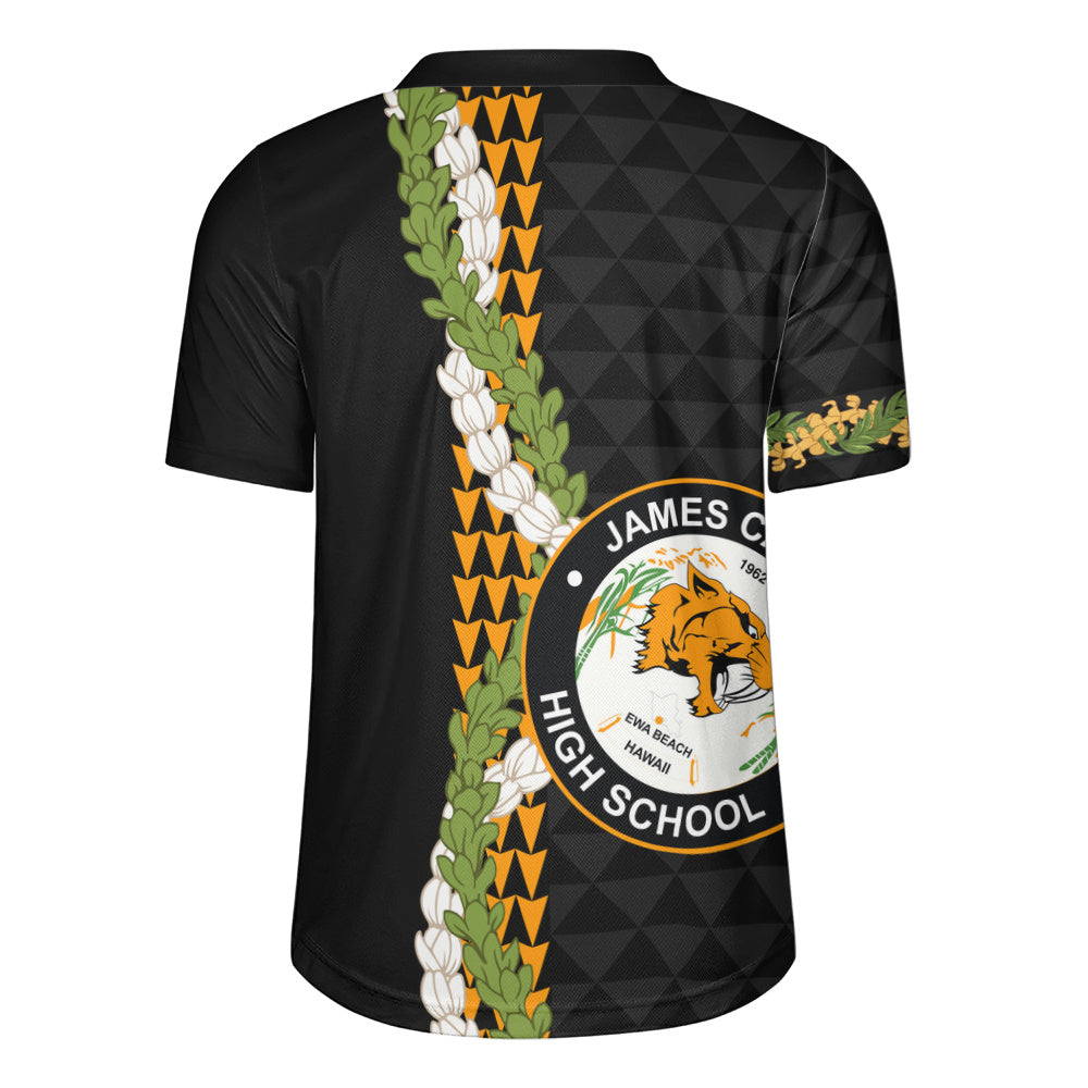 James Campbell High School Rugby Jersey Puakenikeni Maile Flower Lei