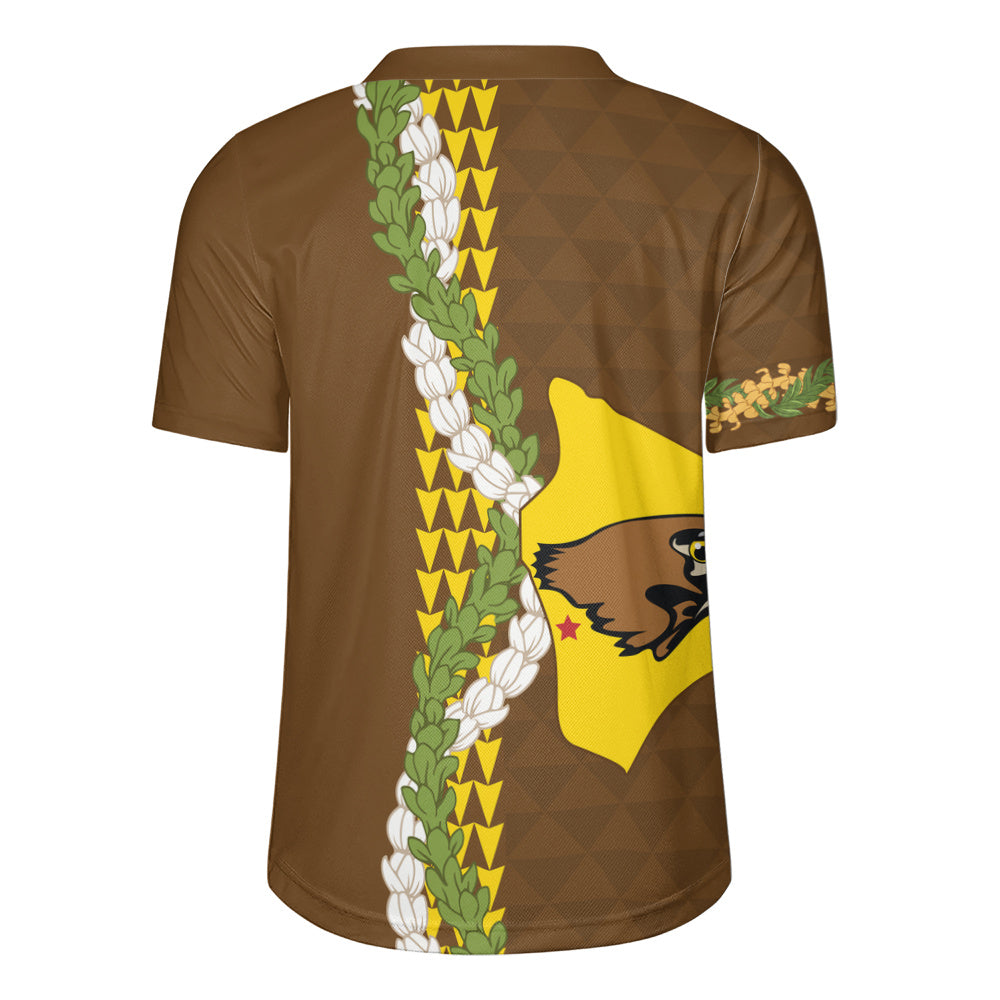 ke kula o ehunuikaimalino Rugby Jersey Puakenikeni Maile Flower Lei