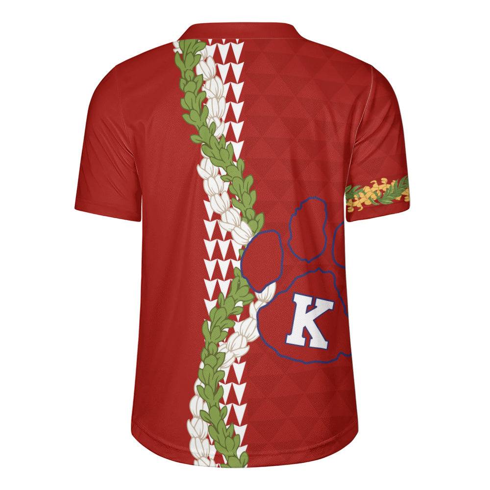 Keaʻau High School Rugby Jersey Puakenikeni Maile Flower Lei