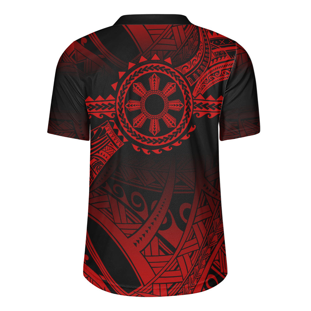 Philippines Filipinos Rugby Jersey Polynesian Tribal Sun Tribal Legacy