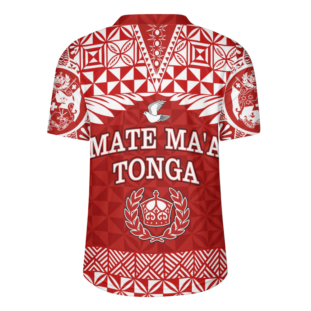Tonga Rugby Jersey Mate Ma'a Tonga Rugby Royal Crown Polynesian Tribal Pride