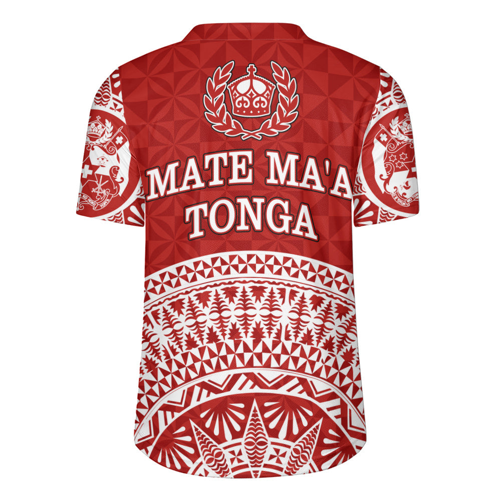 Tonga Rugby Jersey Royal Tongan Crest Polynesian Tribal Rugby Heritage Style