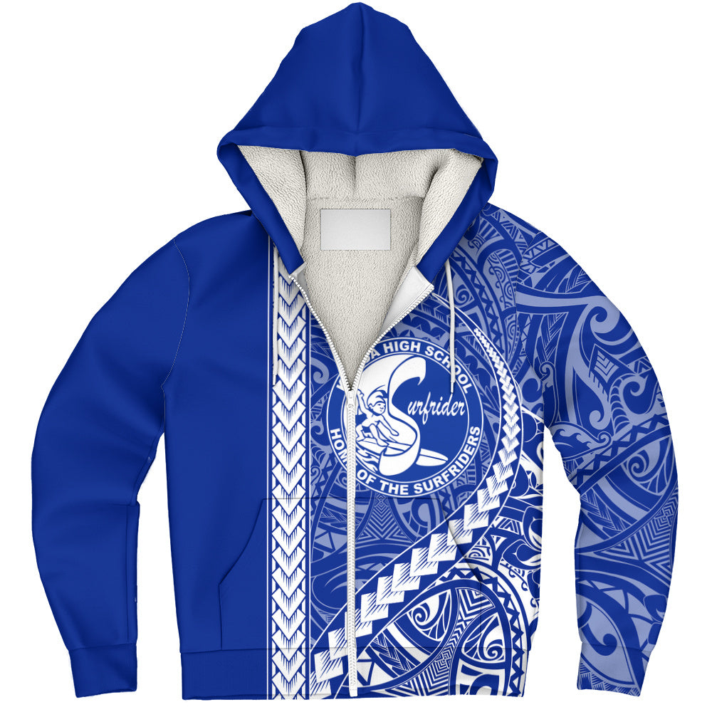 Kailua High School Sherpa Hoodie Tribal Polynesian Pride Style