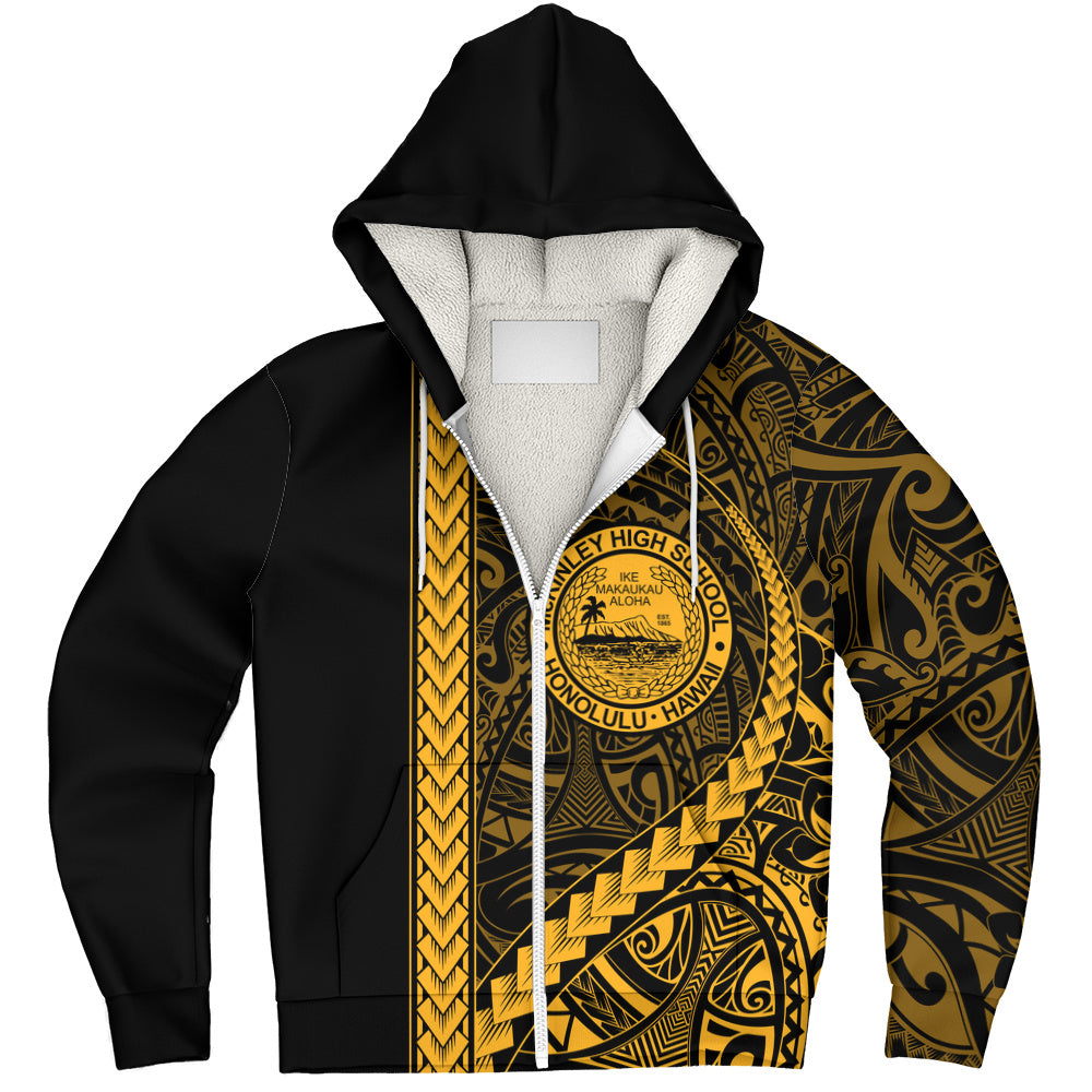 President William McKinley High School Sherpa Hoodie Tribal Polynesian Pride Style