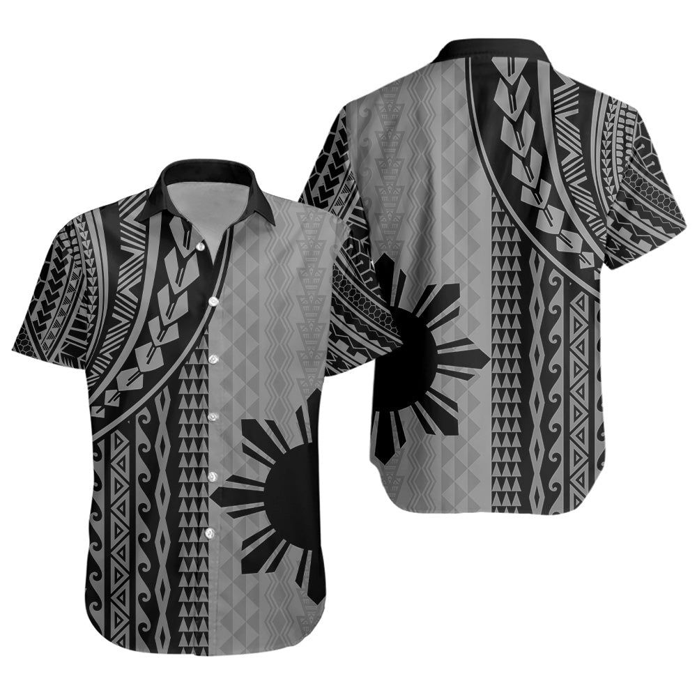 Philippines Filipinos Short Sleeve Shirt Polynesian Tattoo