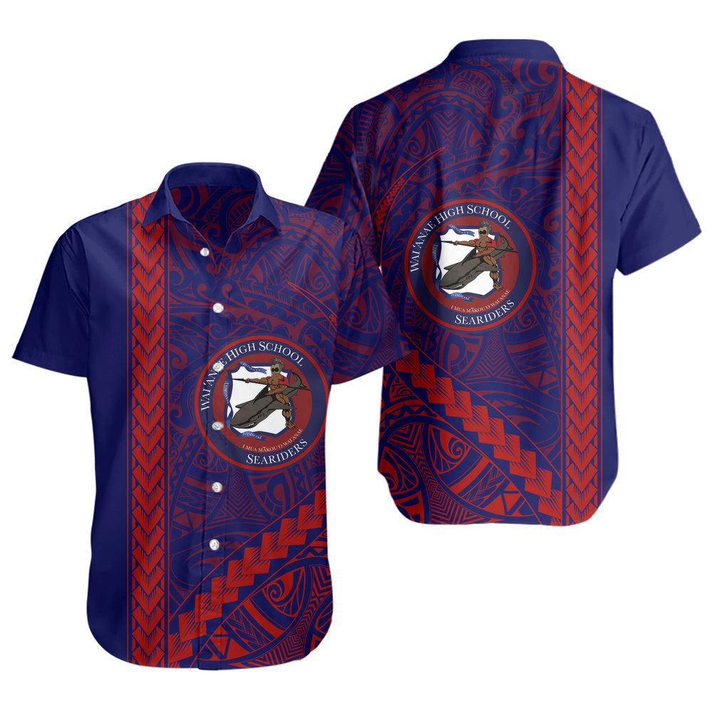 Waianae High School Short Sleeve Shirt Tribal Polynesian Pride Style