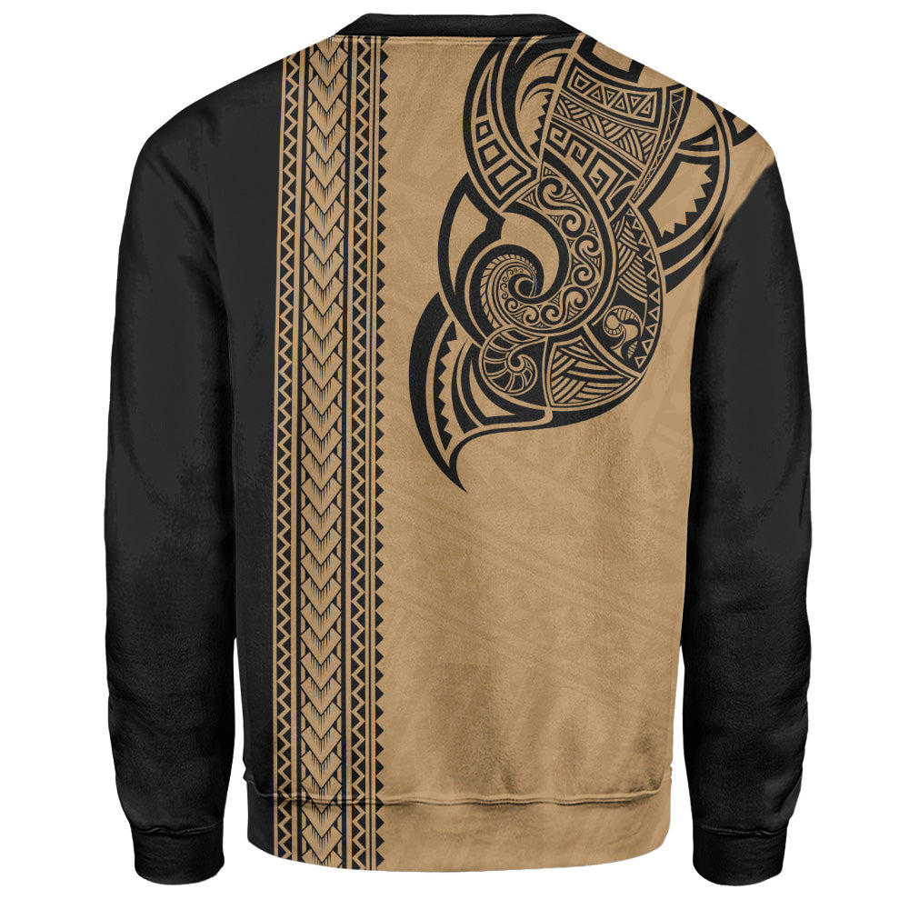 Hawaii Sweatshirt Polynesia Tribal Turtle Tattoo
