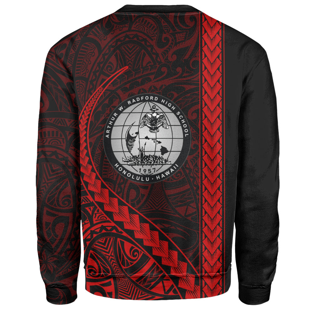 Admiral Arthur W. Radford High School Sweatshirt Tribal Polynesian Pride Style