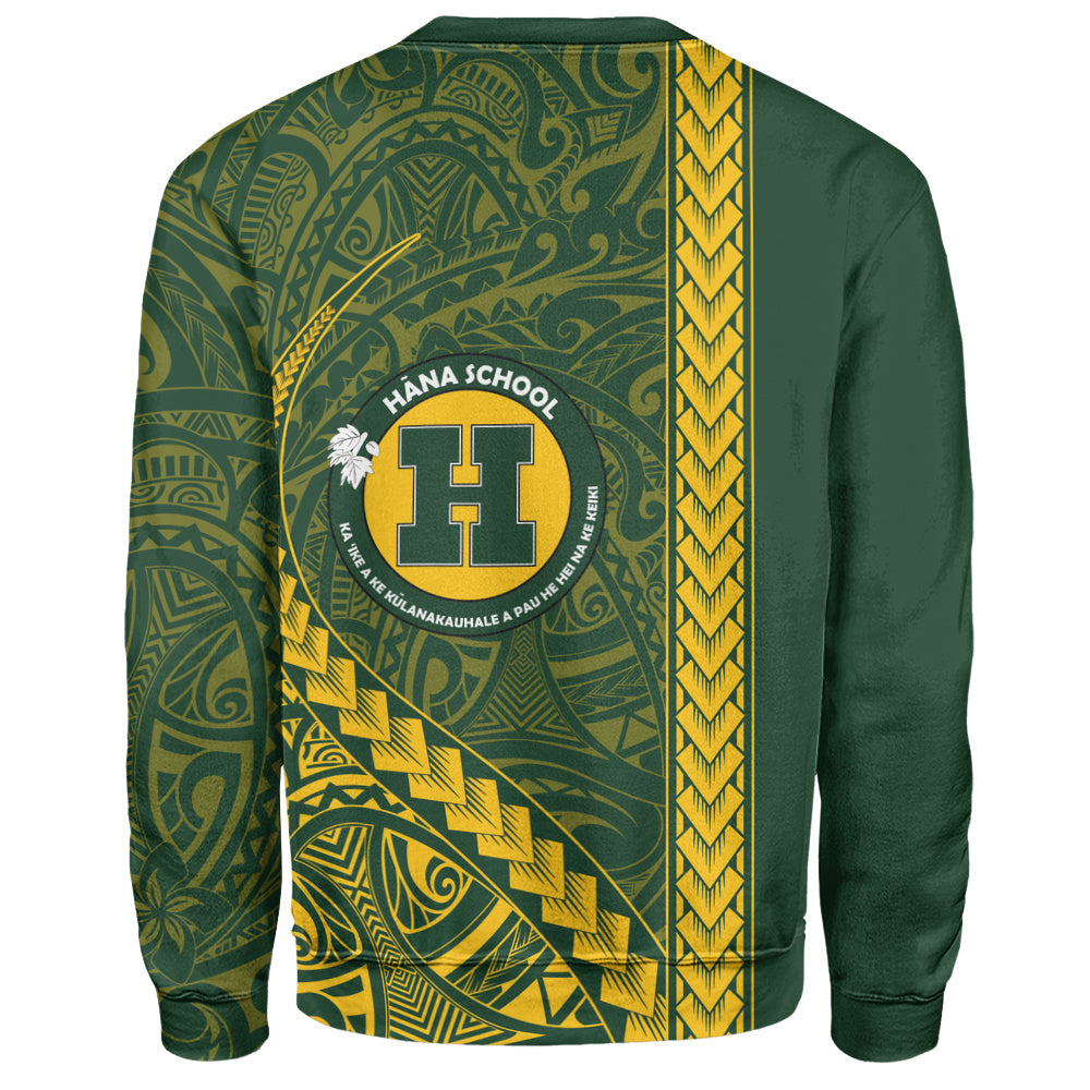 Hana High and Elementary School Sweatshirt Tribal Polynesian Pride Style