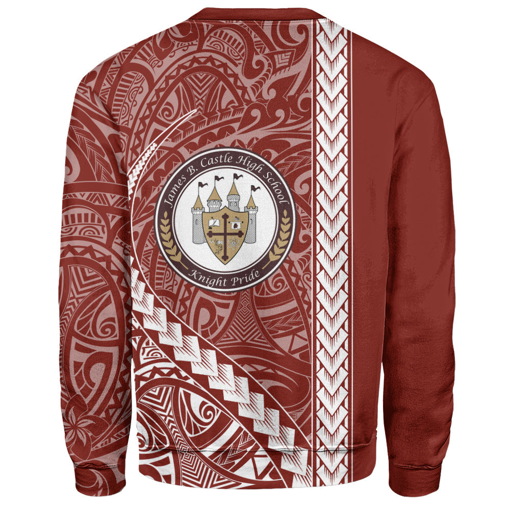 James B. Castle High School Sweatshirt Tribal Polynesian Pride Style