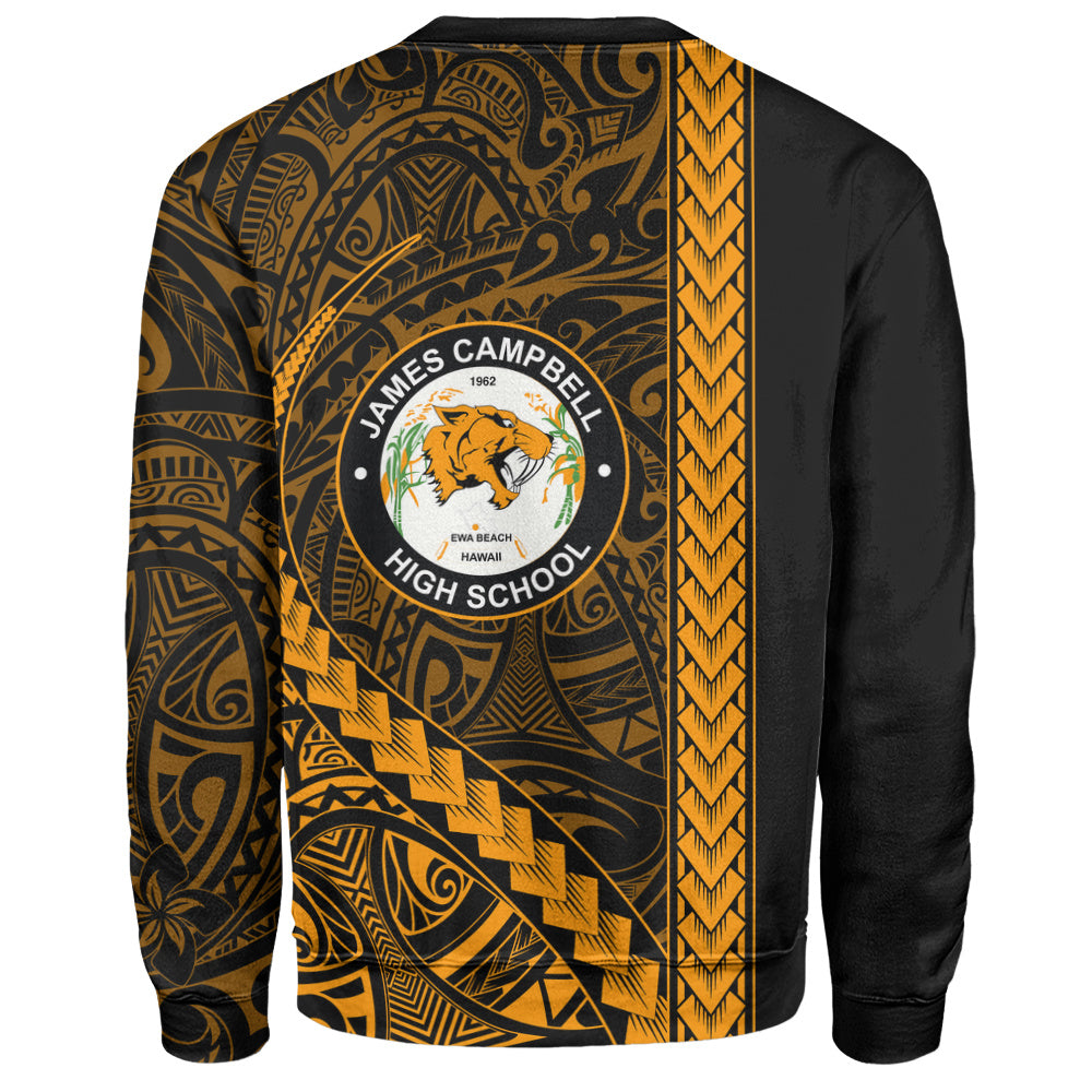 James Campbell High School Sweatshirt Tribal Polynesian Pride Style