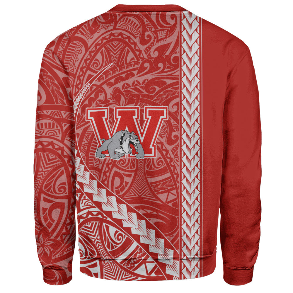 Waialua High and Intermediate School Sweatshirt Tribal Polynesian Pride Style
