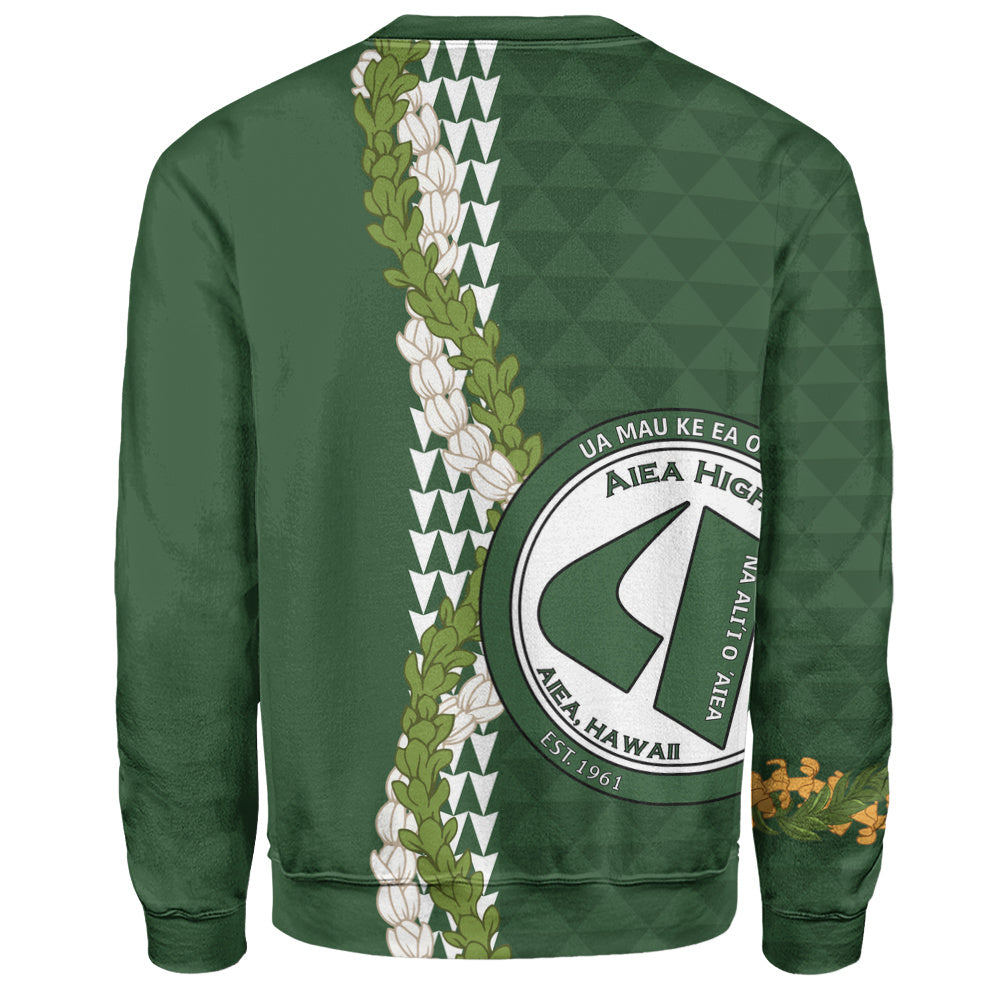 ʻAiea High School Sweatshirt Puakenikeni Maile Flower Lei