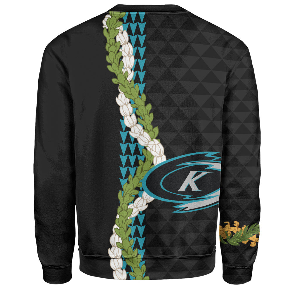 Kapolei High School Sweatshirt Puakenikeni Maile Flower Lei