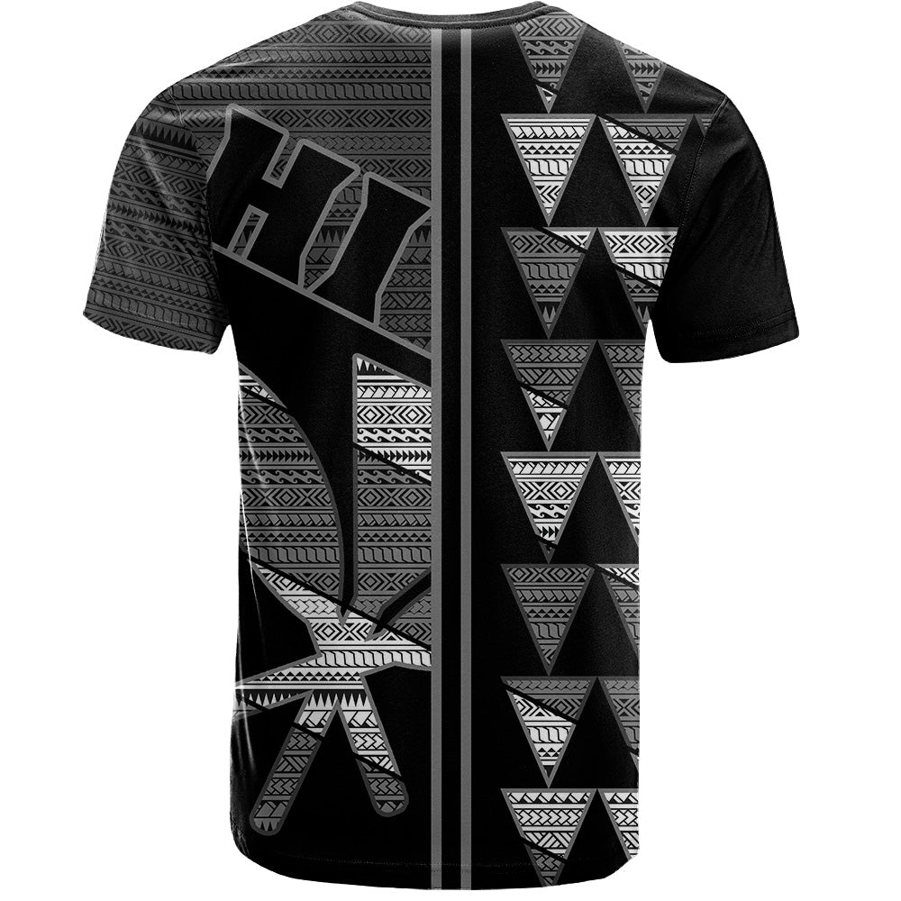 Hawaii T-Shirt HI Spear Monochrome Tribal Pattern