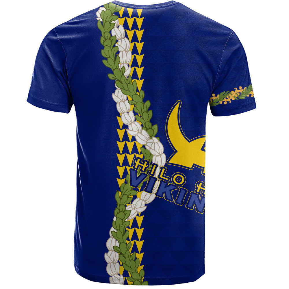 Hilo High School T-Shirt Puakenikeni Maile Flower Lei