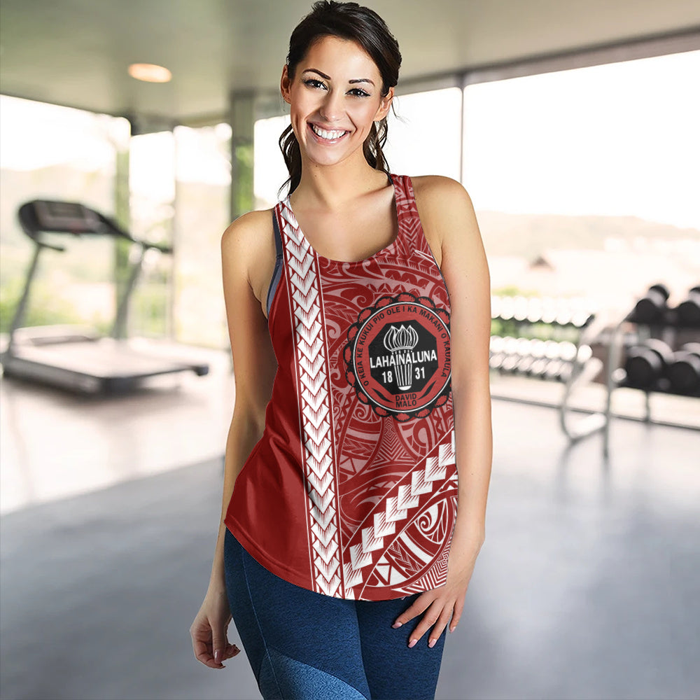 Lahainaluna High School Women Tank Tribal Polynesian Pride Style